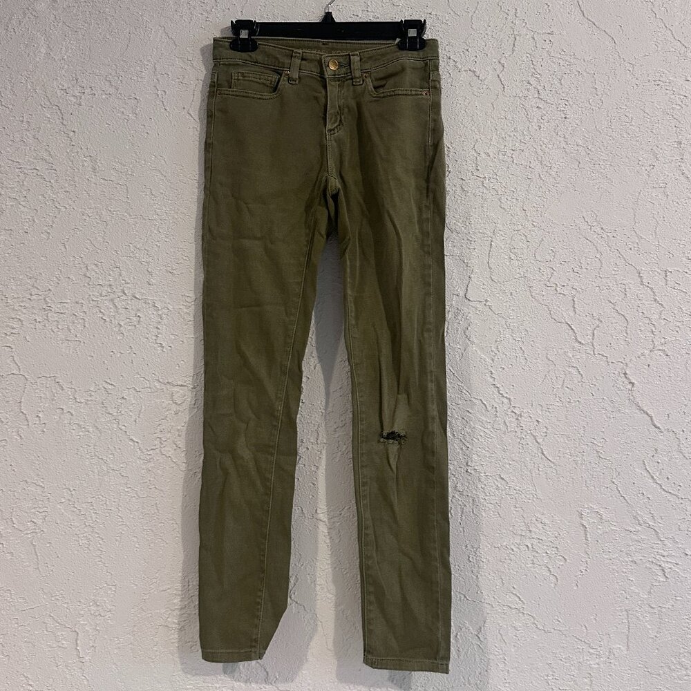 Michael Kors Izzy Skinny Khaki Pants – Size 0 – Stretch Cotton